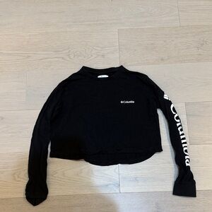 Columbia Women's Black Cropped Sweatshirt